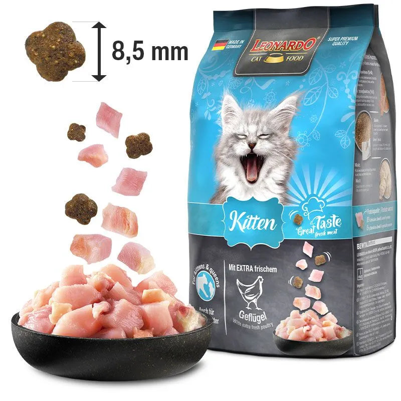 Leonardo Cat Dry Food For Kitten With Poultry 300g