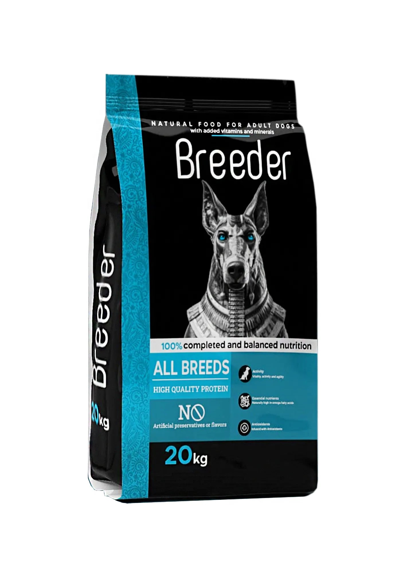 Breeder Natural dry Food For Adult Dog 20Kg