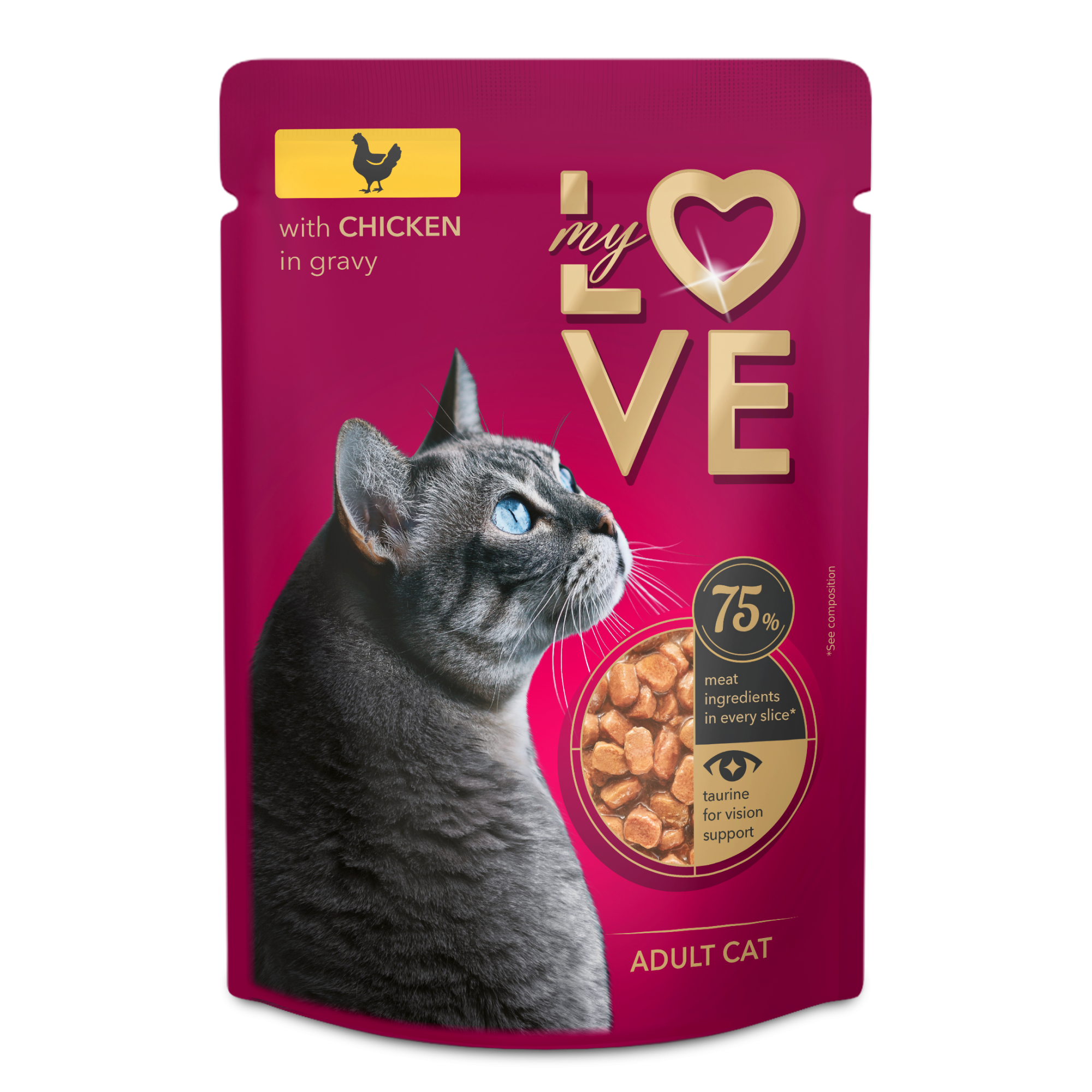 My Love Cat Wet Food Chicken in Gravy - Pouch 85 gm