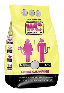 Cat Litter Clumping Wc Ultra Baby Powder 5 kg