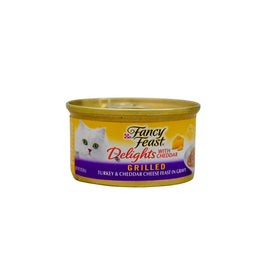 Fancy Feast Cat Wet Food Turkey With Chedder In Gravy Grilled - Can 85g