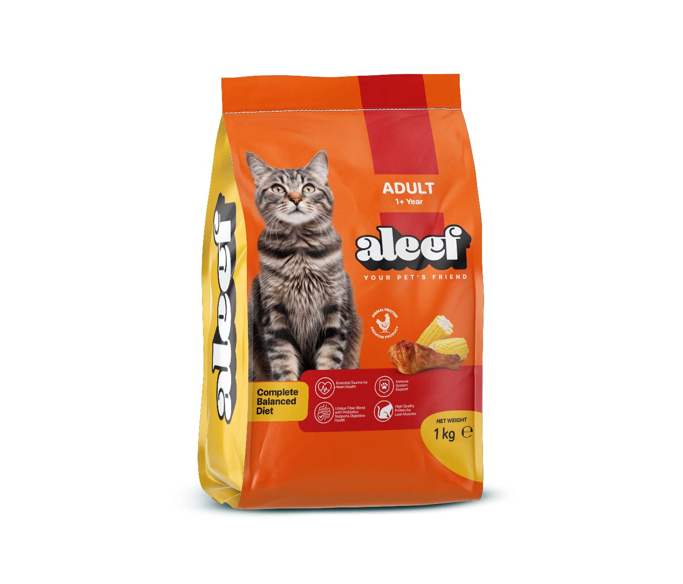 aleef dry food adult cat 1 kg
