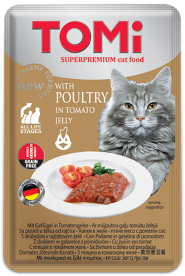 Tomi with poultry in tomato jelly 100g