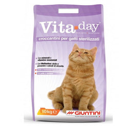 Vita Day Dry Food with Chicken and Vegetables for Sterilized Cats 10 kg