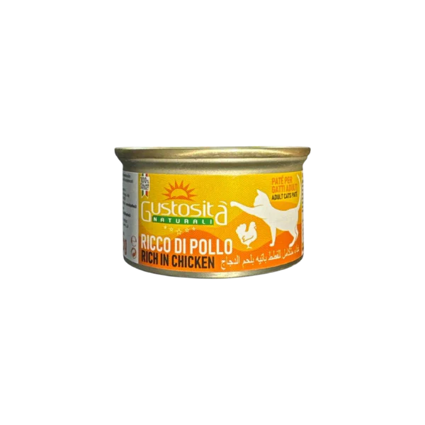 Gustosita Cat Wet Food Adult pate Chicken with Eggs - 85 g