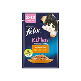 Felix kitten with chicken in jelly 85g