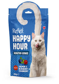 Reflex Happy Hour Cat Healthy Bones Treats 60g