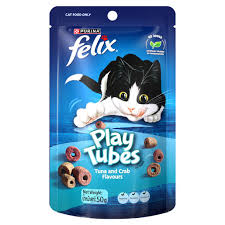 Purina Felix Play Tubes Tuna and Crab Flavours 50g