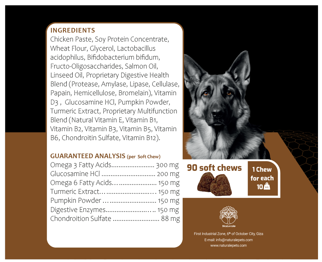 K9 - Supplement For Dogs ( German shepherd ) 90 Pcs