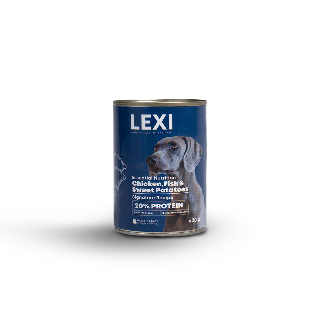 LEXI Dog Wet Food - Chicken, Fish and Sweet potatoes - 400g