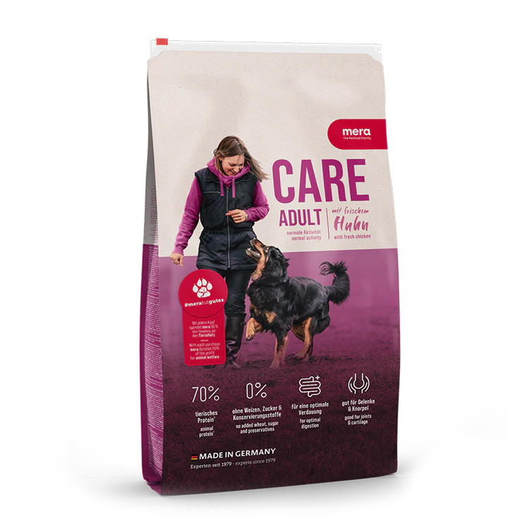 Mera Care adult normal activity with fresh chicken