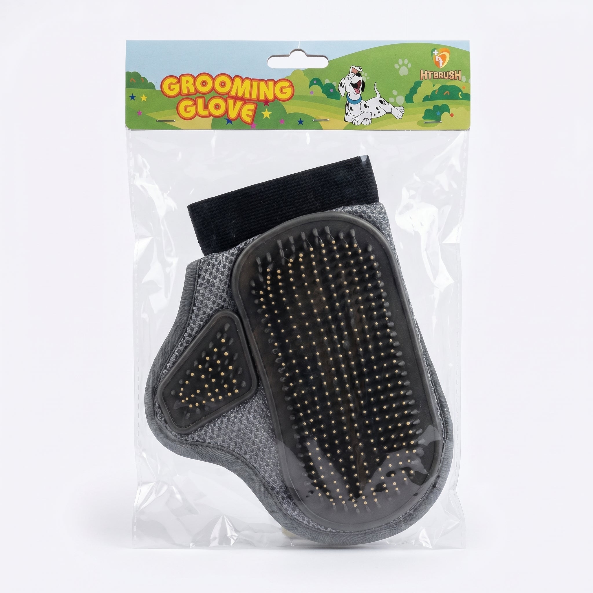 Pet Deshedding Grooming Glove with Metal Pins