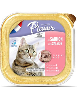 plaisir cat wet food salmon 100g