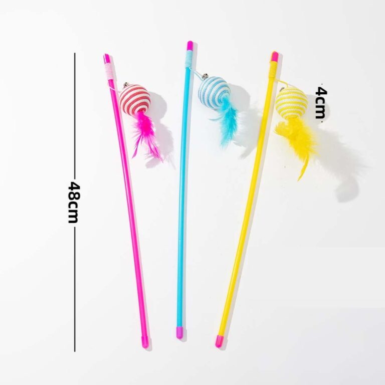 Attractive paper ball playing stick