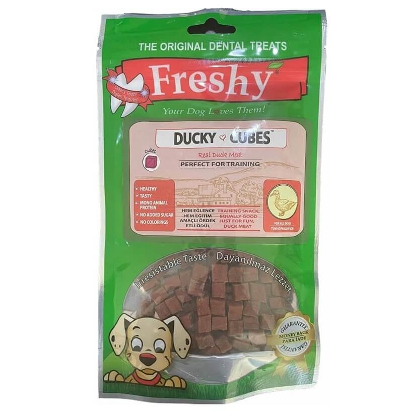 Freshy Dog Treats Duck Cubes Dog Award 80 gm