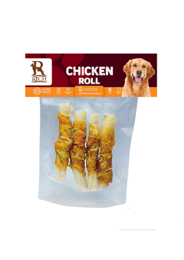 Chicken roll rich in calcium and 100% natural chicken breasts for all sizes of dogs, 4 Roll