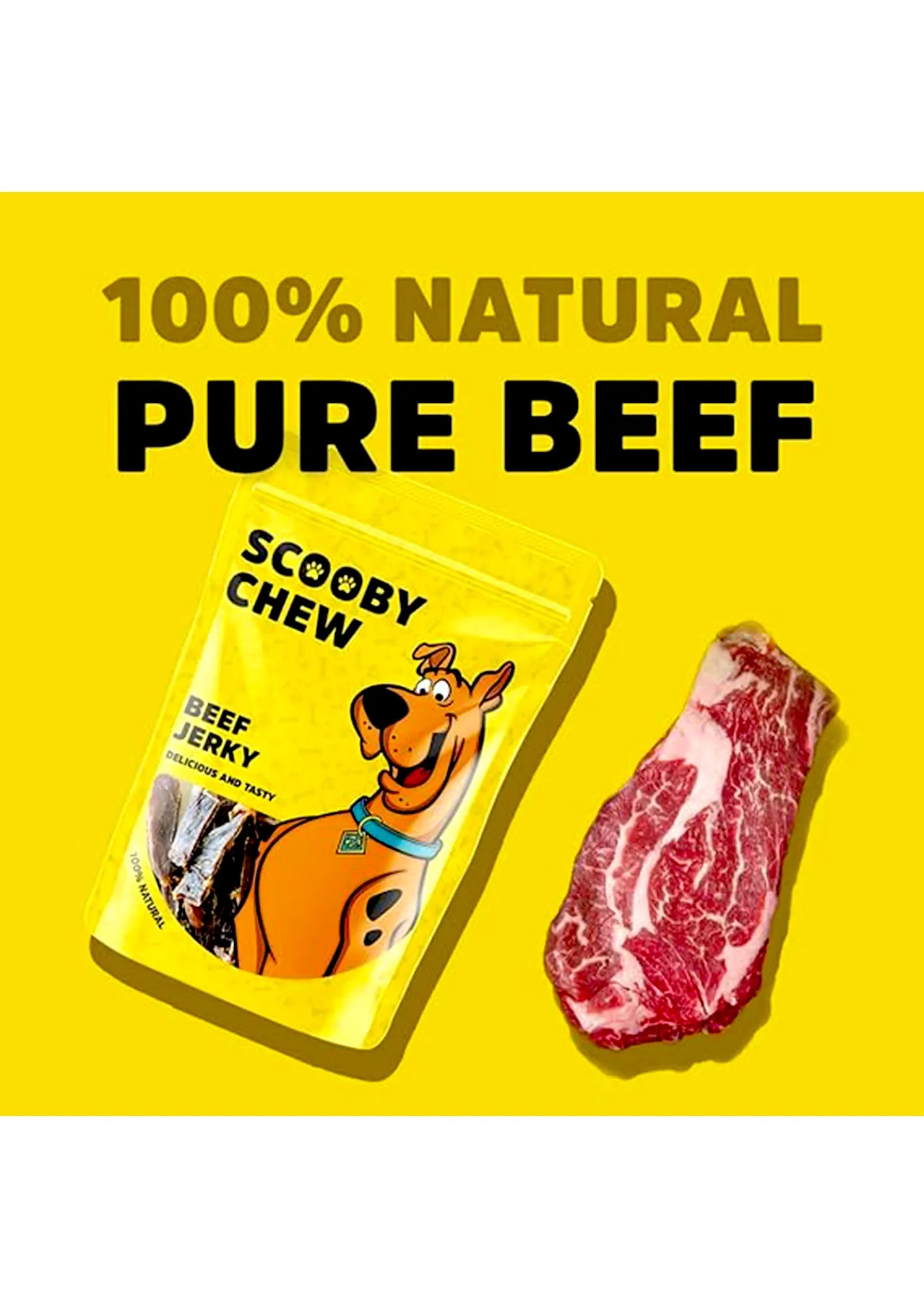 SCOOBY CHEW-BEEF JERKY 120G