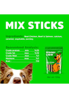 Scooby Chew Mix Stickb 120g