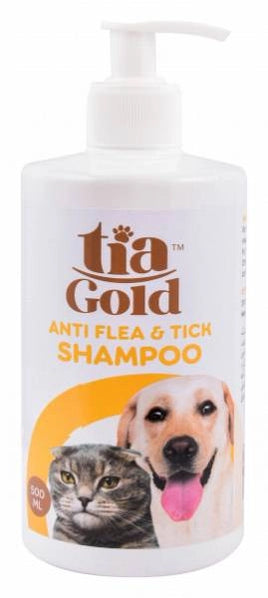 Tia Gold Shampoo for Insects, Ticks & Fleas - 500ml