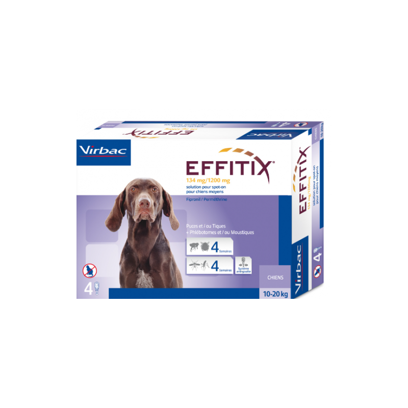 VIRBAC Effitix Spot On Cane Medium (10 - 20 Kg)