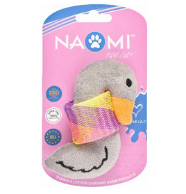 Naomi Gray Duck Plush Cat Toy