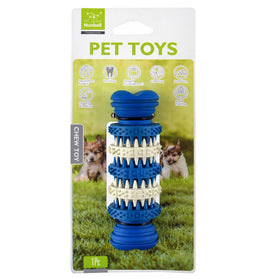 Nunbell Blue and White Rubber Ball Chew Dog Toy
