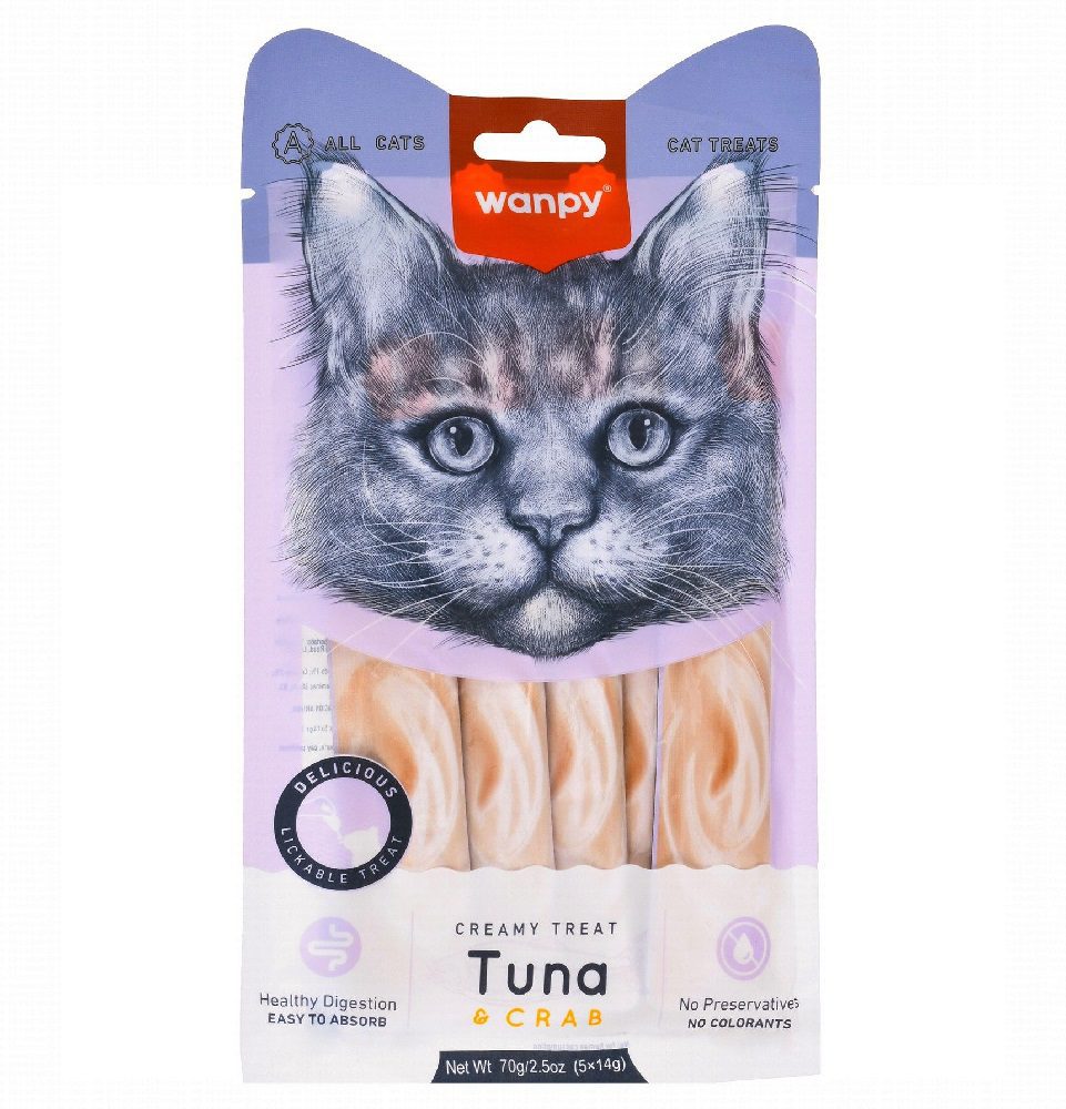 Wanpy Creamy Treat  Tuna & Crab -70g