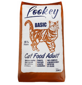 Lookey Basic Dry Food for Adult Cats 20kg