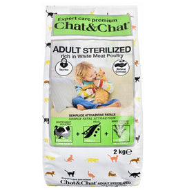 Chat and Chat Dry Food with Sterilized Adult Cats 2 kg