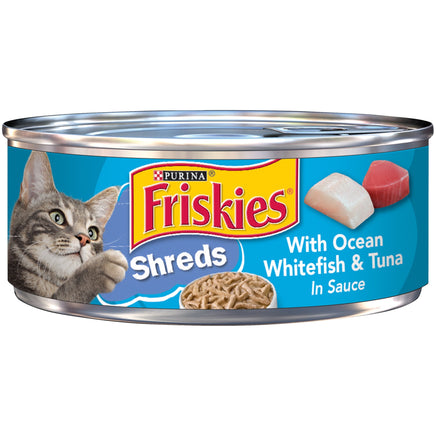 PURINA FRISKIES Savory Shreds Whitefish & Sardines Wet Cat Food 156g