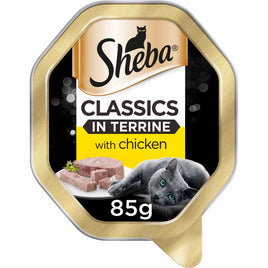 Sheba Classics Wet Cat Food Tray Chicken in Terrine 85g