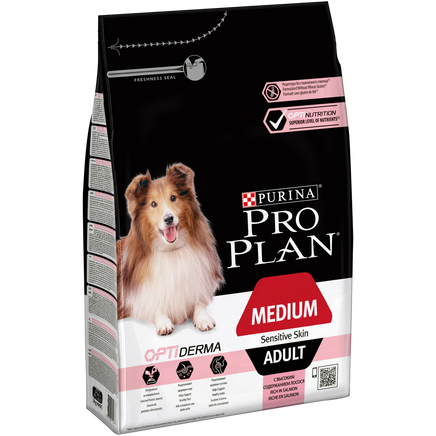 PURINA® PRO PLAN® Dog Medium Adult Sensitive Skin with OPTIDERMA® Rich in Salmon Dry Food