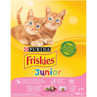 Purina Friskies Junior with Chicken,Milk and Vegetables Dry Cat Food 300g