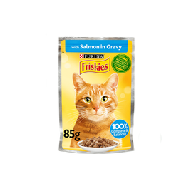 Purina Friskies Salmon Chunks in Gravy Wet Cat Food 85g