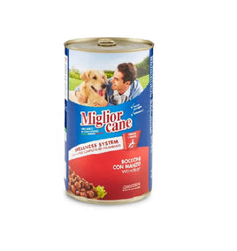 Miglior Cane For Adult Dog With Beef Chunks 1250g