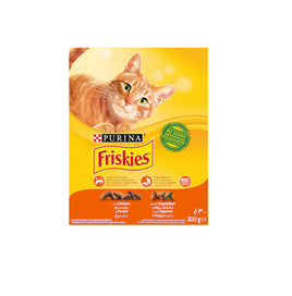 Purina Friskies with Chicken and Vegetables Cat Dry Food 300g