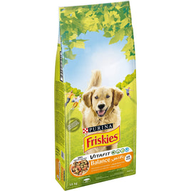 Purina Friskies Adult Dog VitaFit Balance with Chicken and vegetables Dog Dry Food 15Kg