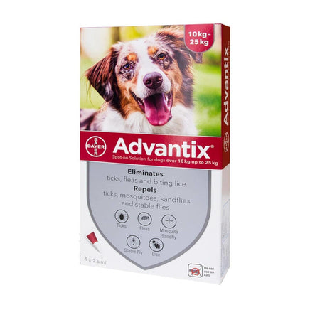 Advantix Spot-on for Dogs Over 10kg to 25kg