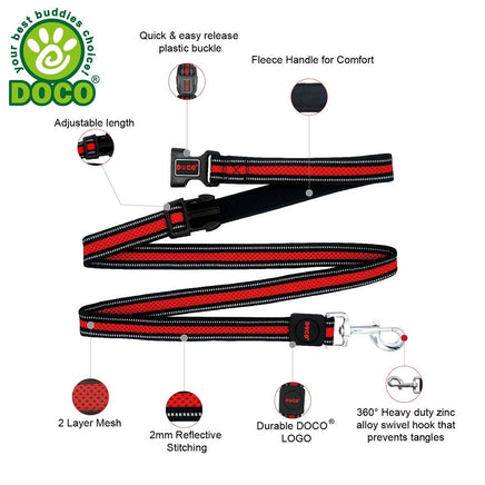 DOCO® Athletica Easy-Snap™ Air Leash Medium - Large