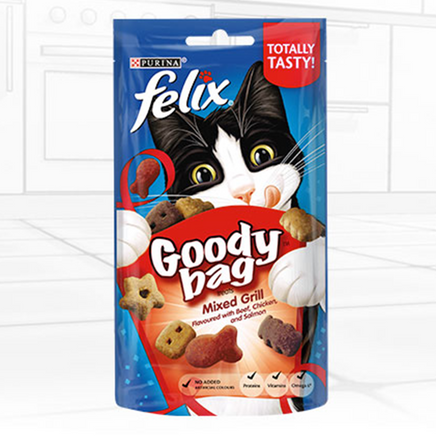 FELIX Goody Bag Mixed Grill Cat Treats 60g Zima Pets