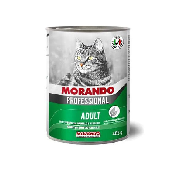 MORANDO Professional cat adult Chunks With Lamb And Vegetblas 405g