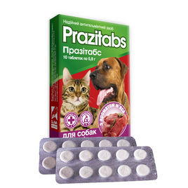 Prazitabs Dewormer for Dogs and Cats ( 10 tab.)