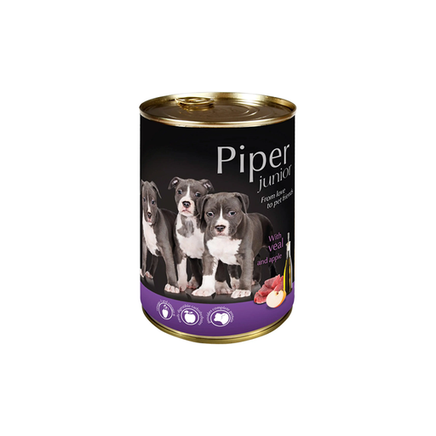 Piper junior with veal and apple 400 g - Wet Dog Food