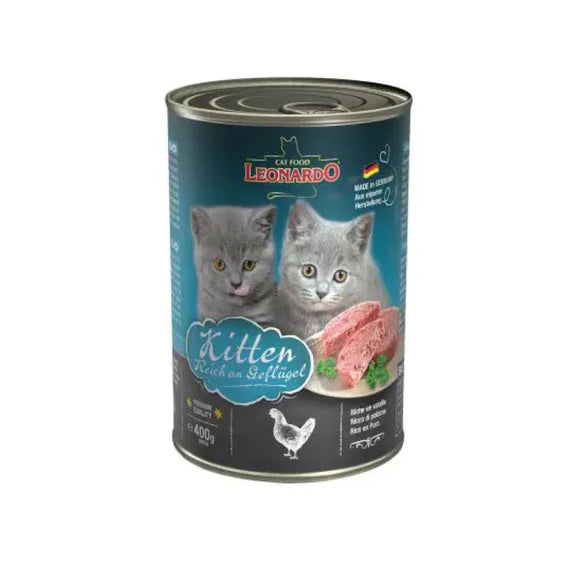 Leonardo Wet Food For Kitten- Poultry 400g