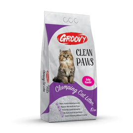 GROOVY CAT LITTER CLEAN PAWS 10 L Baby Powder