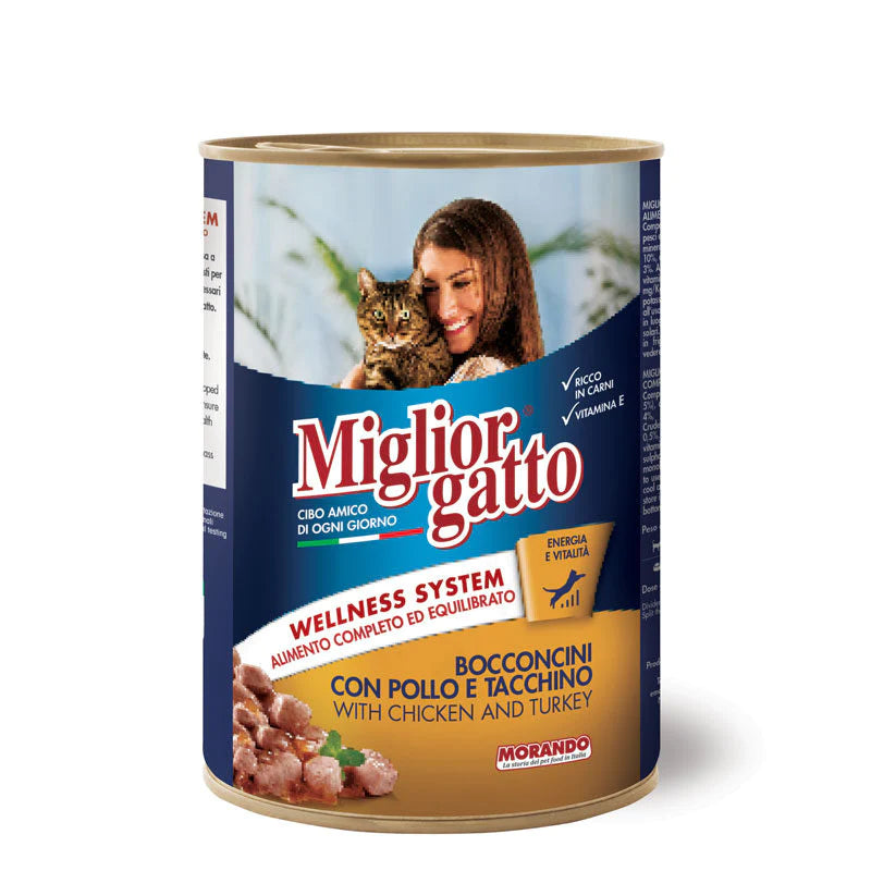 Miglior cat can professional chunks With Chicken & Turky 405g