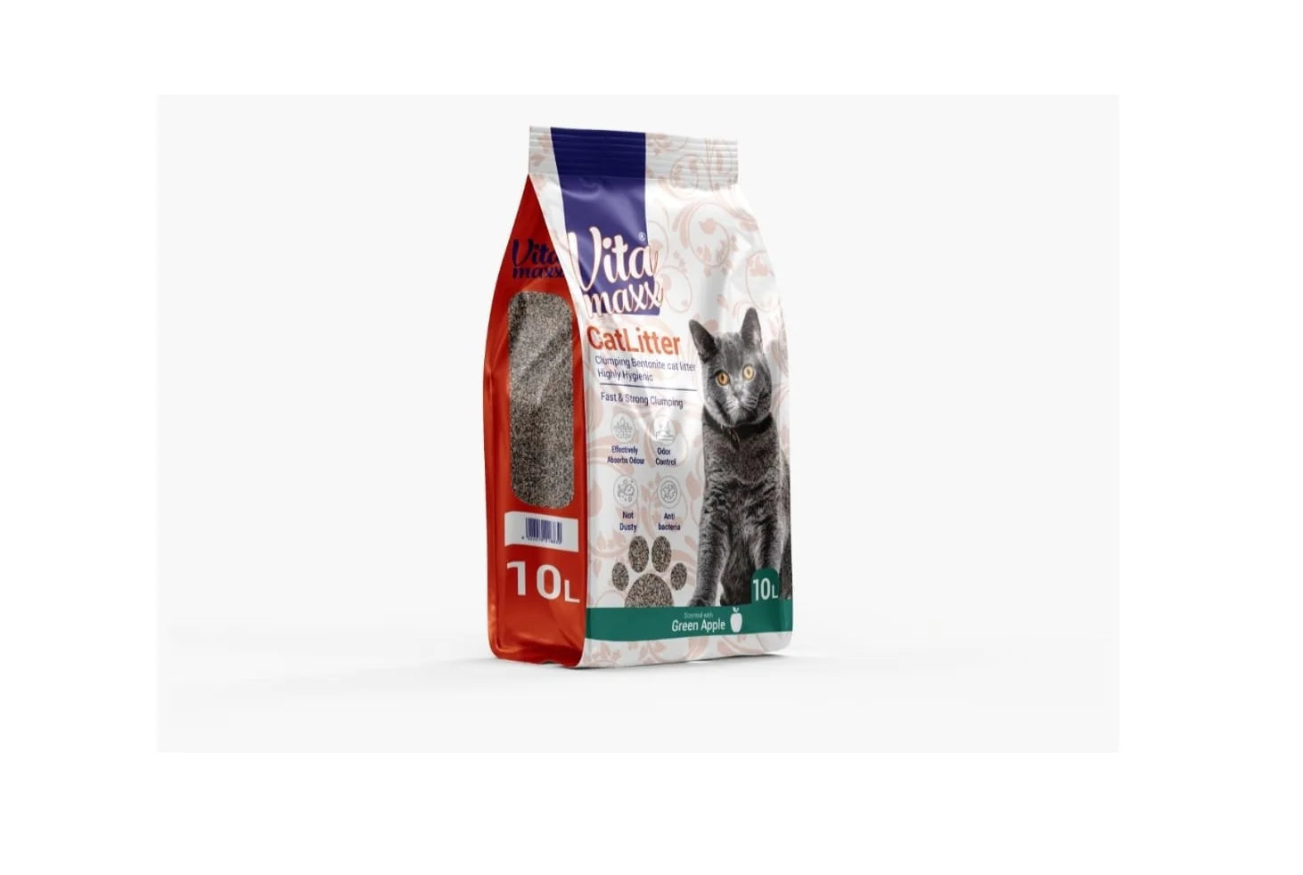 Vita Maxx Green Apple Bentonite Clumping Cat Litter 10L