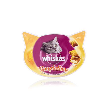 WHISKAS® Temptations Cat Treats with Chicken & Cheese 60g